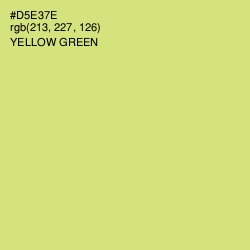 #D5E37E - Yellow Green Color Image