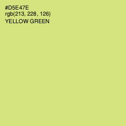 #D5E47E - Yellow Green Color Image