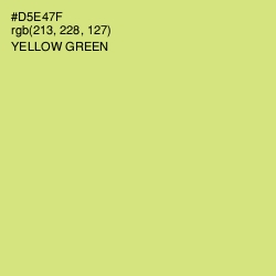 #D5E47F - Yellow Green Color Image