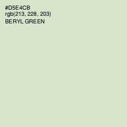 #D5E4CB - Beryl Green Color Image