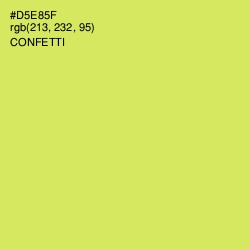 #D5E85F - Confetti Color Image