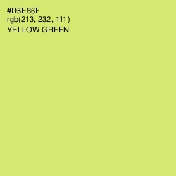 #D5E86F - Yellow Green Color Image