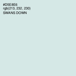 #D5E8E6 - Swans Down Color Image