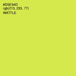 #D5E94D - Wattle Color Image