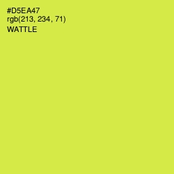 #D5EA47 - Wattle Color Image