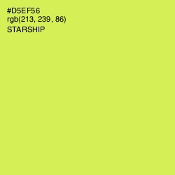 #D5EF56 - Starship Color Image