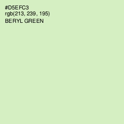 #D5EFC3 - Beryl Green Color Image