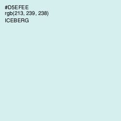 #D5EFEE - Iceberg Color Image