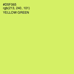 #D5F065 - Yellow Green Color Image