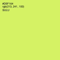 #D5F164 - Sulu Color Image