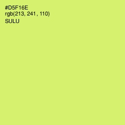 #D5F16E - Sulu Color Image