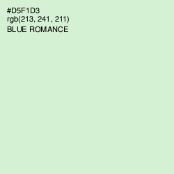 #D5F1D3 - Blue Romance Color Image