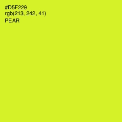 #D5F229 - Pear Color Image