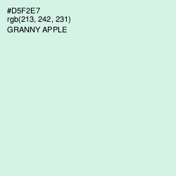 #D5F2E7 - Granny Apple Color Image