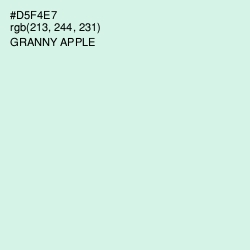 #D5F4E7 - Granny Apple Color Image