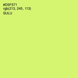 #D5F571 - Sulu Color Image