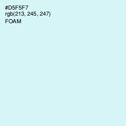 #D5F5F7 - Foam Color Image