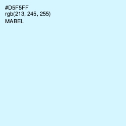 #D5F5FF - Mabel Color Image