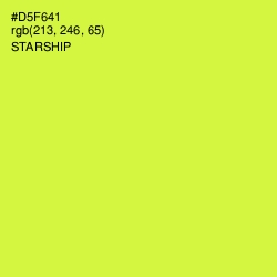 #D5F641 - Starship Color Image