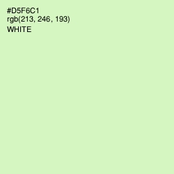 #D5F6C1 - Tea Green Color Image