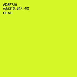 #D5F728 - Pear Color Image