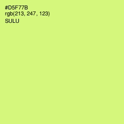 #D5F77B - Sulu Color Image