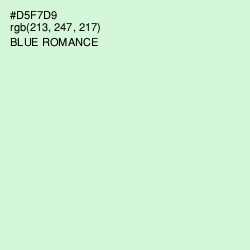 #D5F7D9 - Blue Romance Color Image