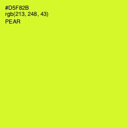 #D5F82B - Pear Color Image