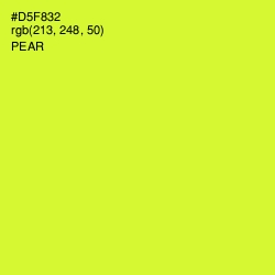 #D5F832 - Pear Color Image