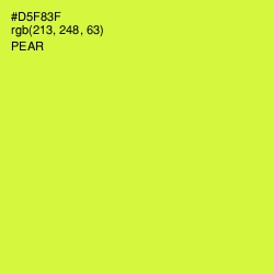 #D5F83F - Pear Color Image