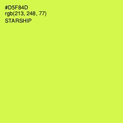 #D5F84D - Starship Color Image