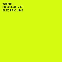 #D5FB11 - Electric Lime Color Image