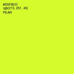 #D5FB2D - Pear Color Image