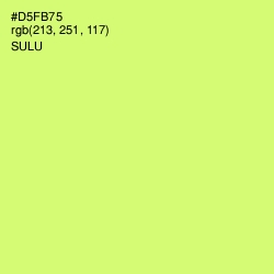 #D5FB75 - Sulu Color Image