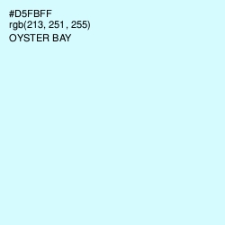 #D5FBFF - Oyster Bay Color Image