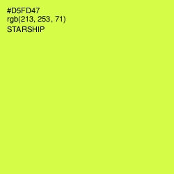 #D5FD47 - Starship Color Image