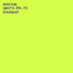 #D5FD48 - Starship Color Image