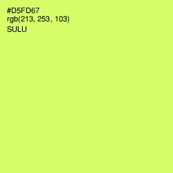 #D5FD67 - Sulu Color Image