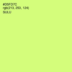 #D5FD7C - Sulu Color Image