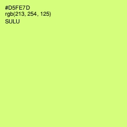 #D5FE7D - Sulu Color Image