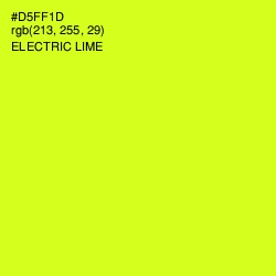 #D5FF1D - Electric Lime Color Image