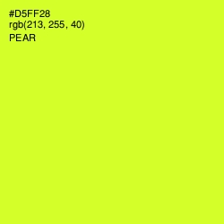 #D5FF28 - Pear Color Image