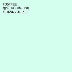 #D5FFEE - Granny Apple Color Image