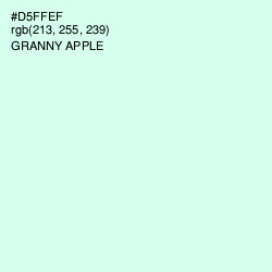 #D5FFEF - Granny Apple Color Image