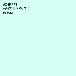 #D5FFF5 - Foam Color Image