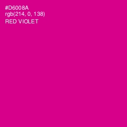 #D6008A - Red Violet Color Image