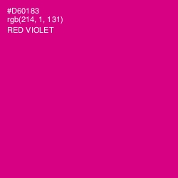 #D60183 - Red Violet Color Image