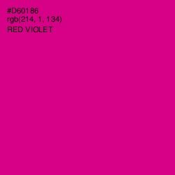 #D60186 - Red Violet Color Image