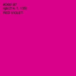 #D60187 - Red Violet Color Image