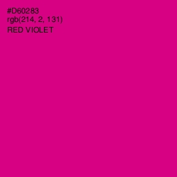 #D60283 - Red Violet Color Image